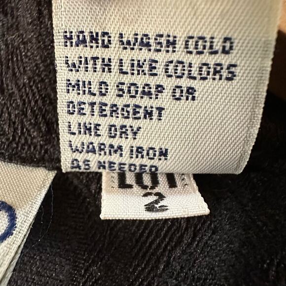 Sun River Vintage Black Jacquard Textured Full Zip Classic Unlined Vest Size L - Picture 4 of 5